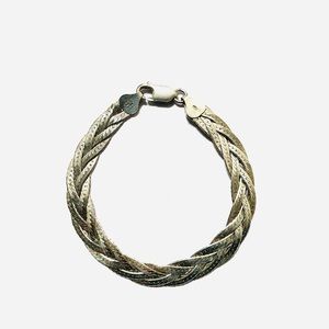 ⬇️ 925 Sterling Silver Herringbone Bracelet